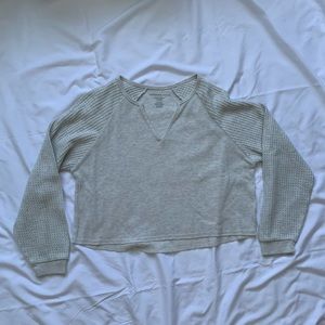 American Eagle Cropped Long Sleeve Top